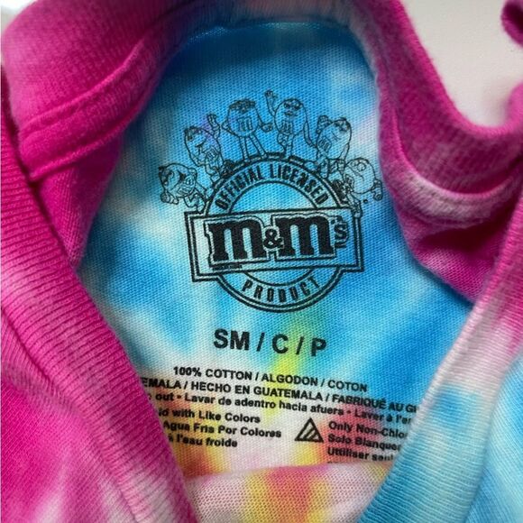 Skittles Crop Graphic T-shirt Women Small Multicolor Tie Dye Short Sleeve - Picture 4 of 5